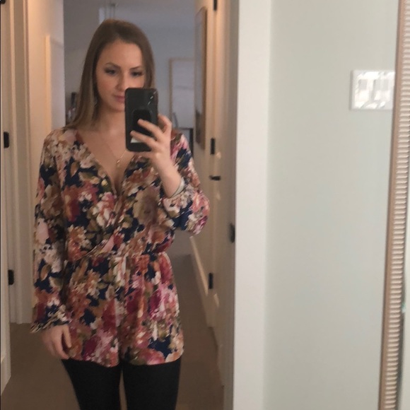 Floral romper playsuit jumpsuit  XS - Picture 3 of 4